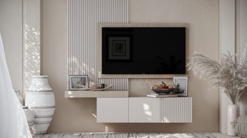 Stripy TV unit