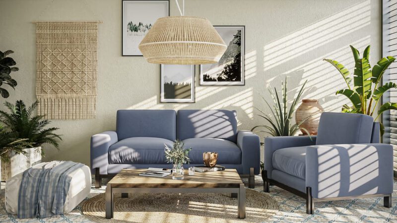 Blue Living Set